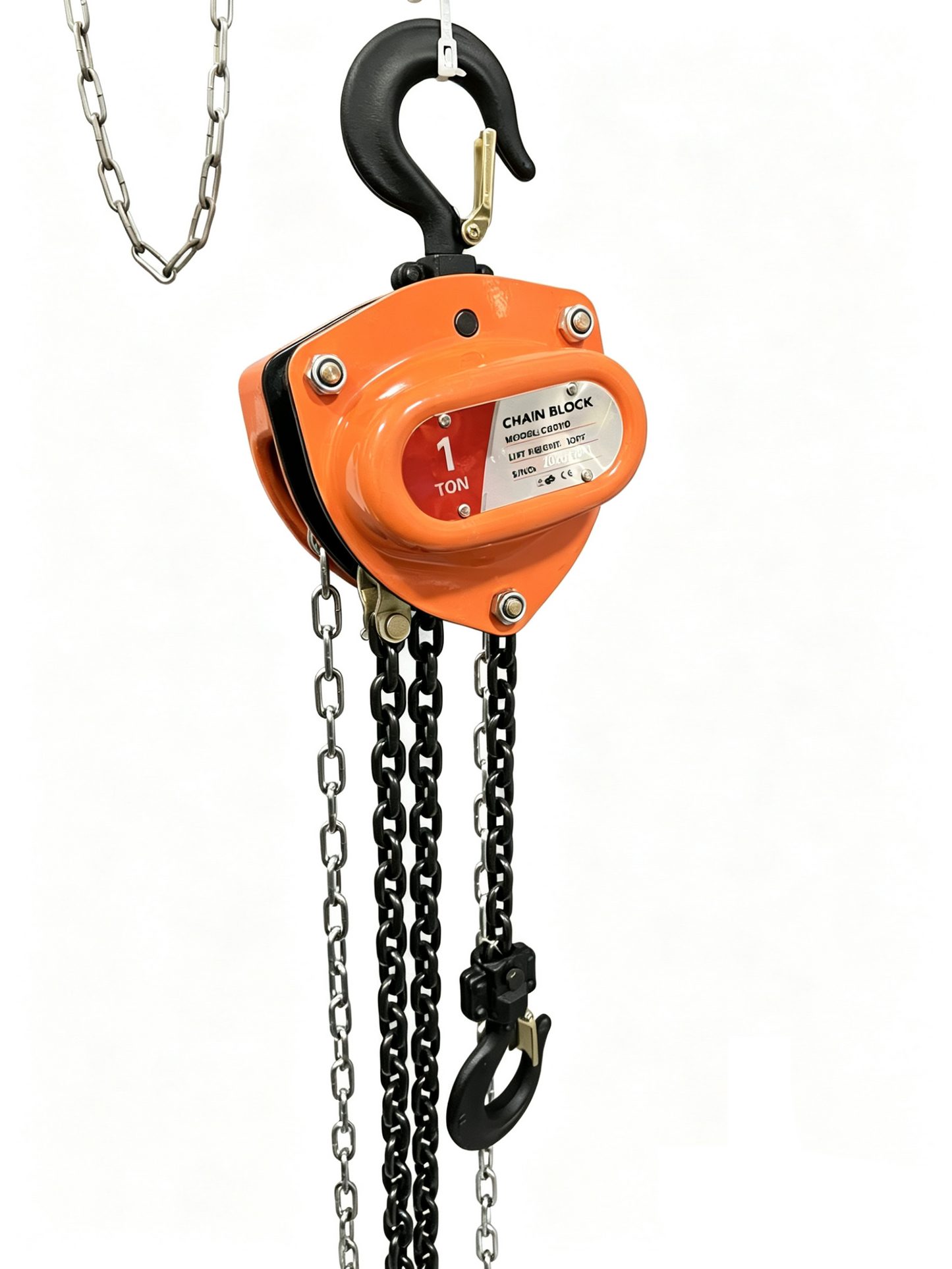 Manual Hook Chain Block Hoist 10 ft Lift for Garage, Shop, Warehouse & Equipment Lifting