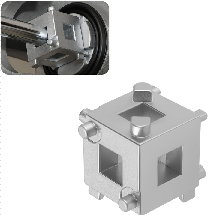 Brake Caliper Compression Cube Tool 3/8 Drive 6 Sided Piston Tool CB038