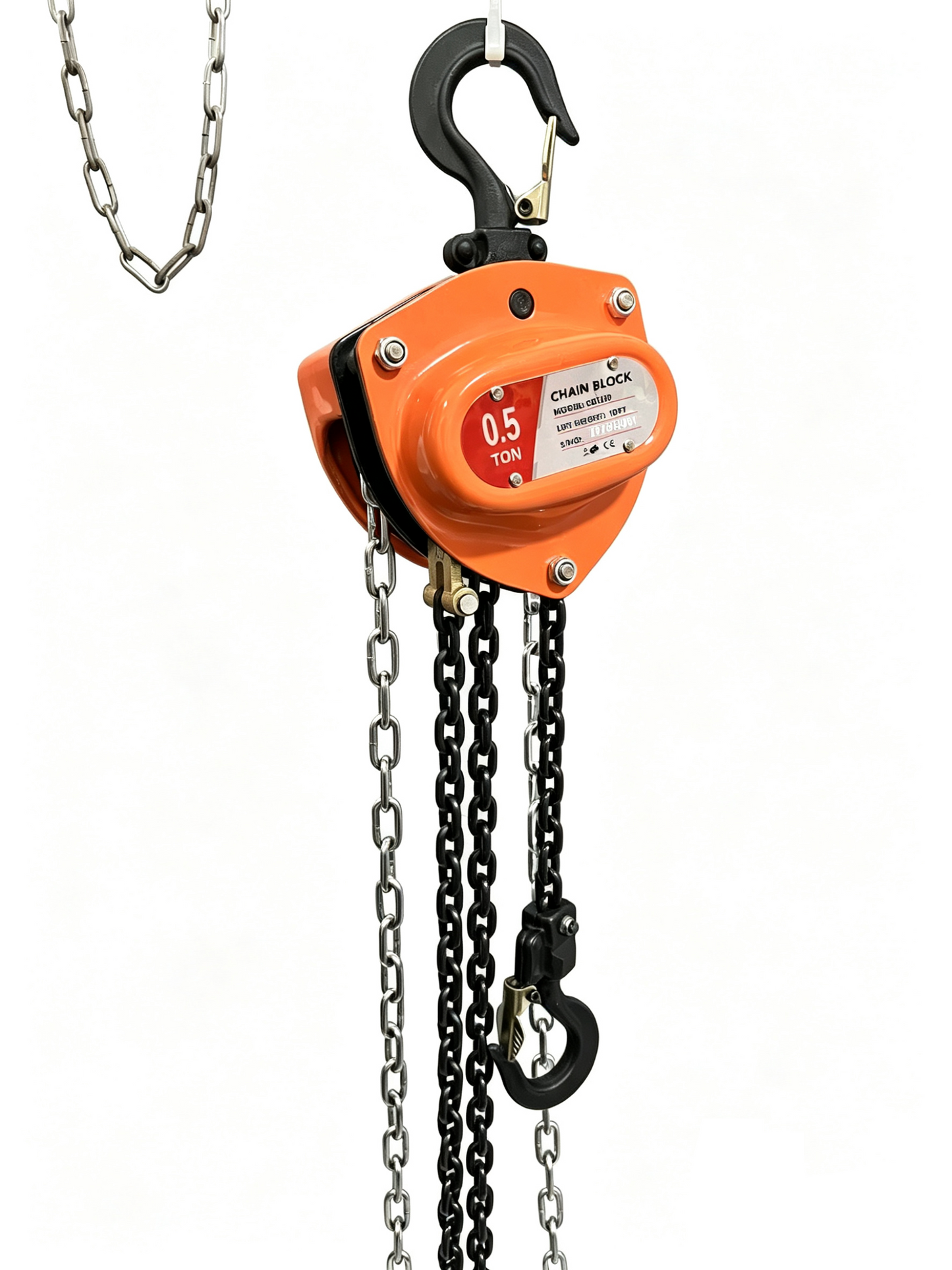 Manual Hook Chain Block Hoist 10 ft Lift for Garage, Shop, Warehouse & Equipment Lifting