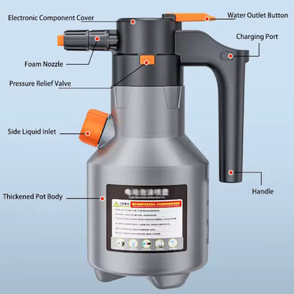 Cordless Electric Sprayer with 7.4V Motor, 25W Pump &amp; Rechargeable Lithium Battery for Garden, Cleaning &amp; Disinfecting CCX02