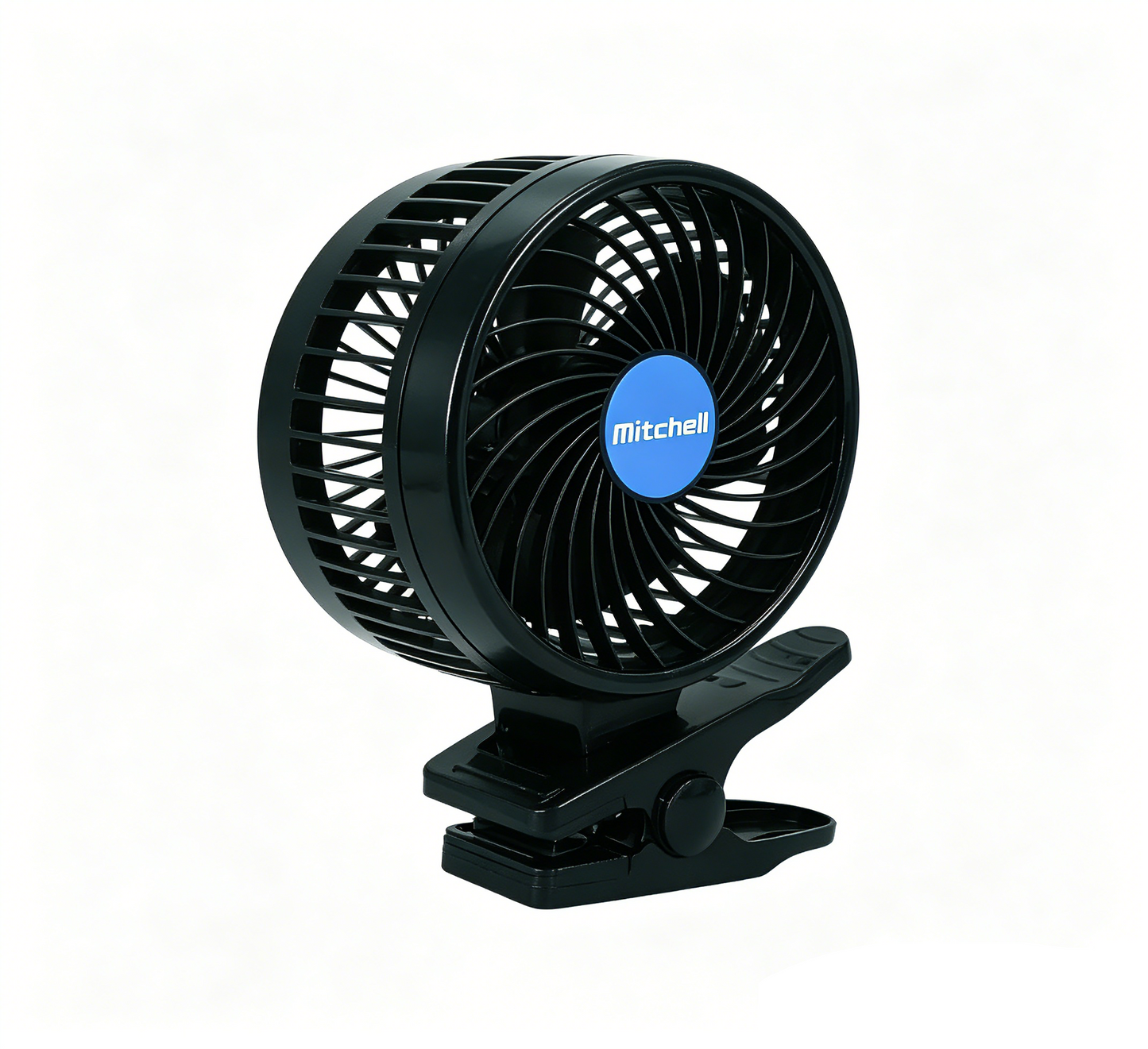 12V Clip On Car Fan 6 Inch 360 Degree Rotating Cooling Fan Vehicle Air Circulator CF0126