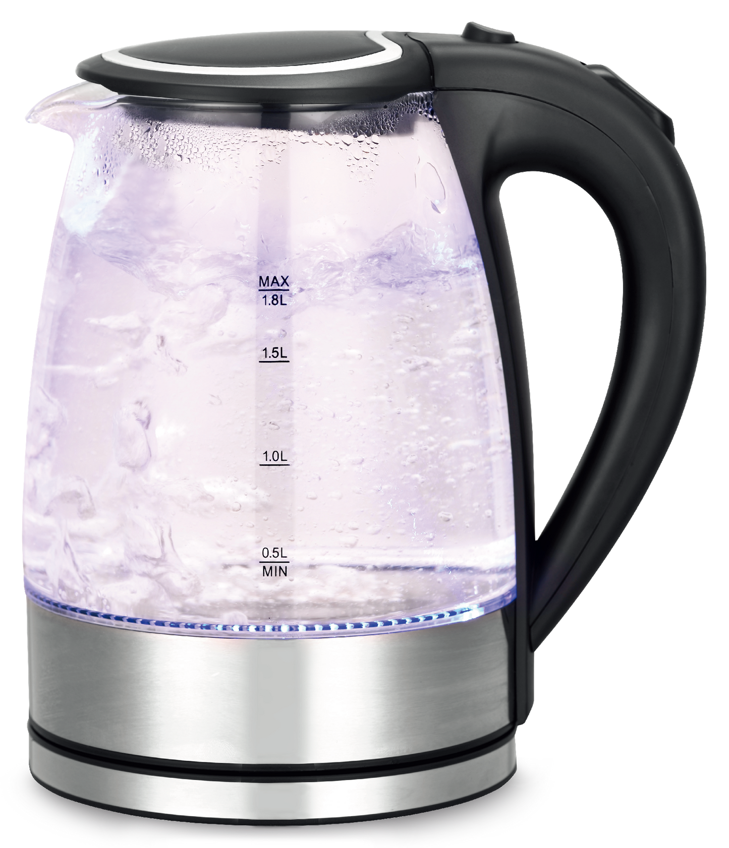 1.8L Glass Electric Kettle 1000–1200W with LED Indicator CX817