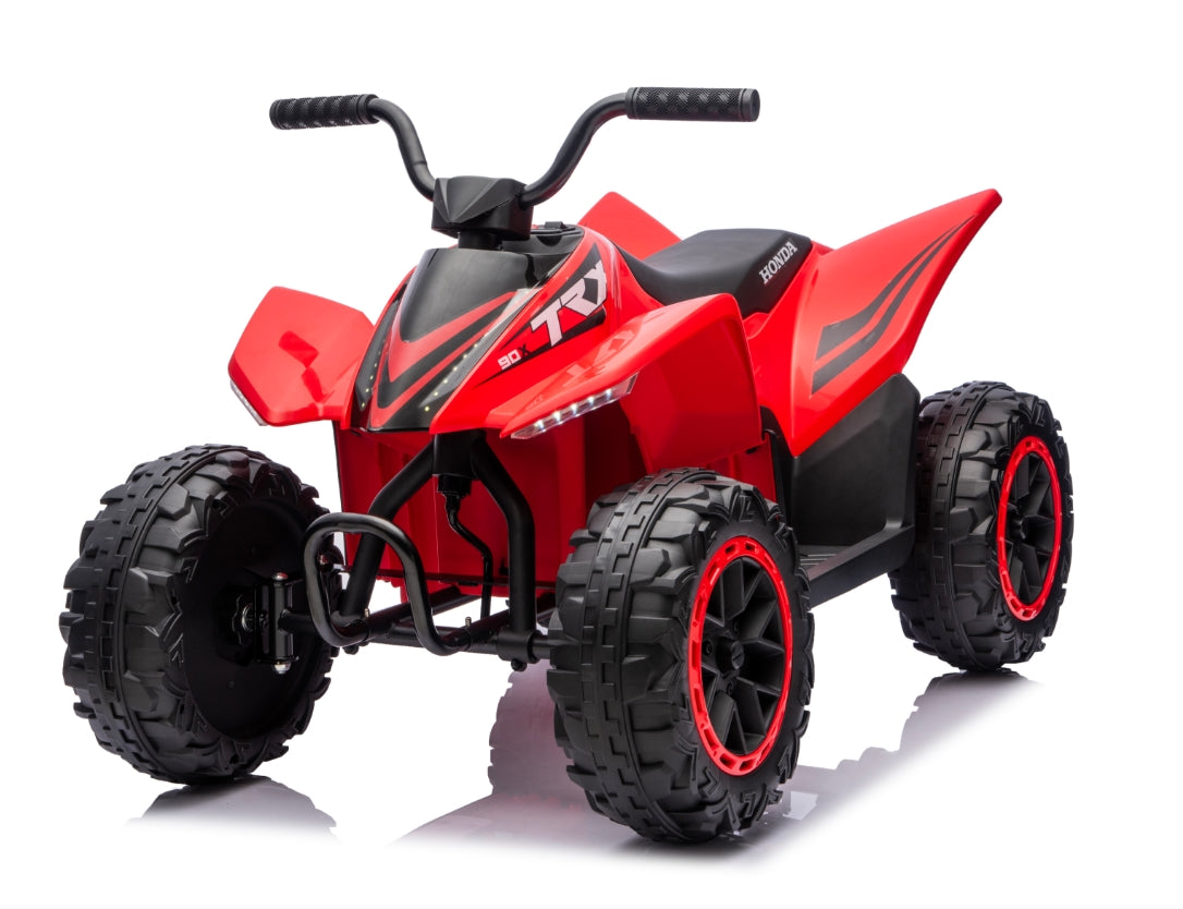 4V Kids Electric Ride-On ATV with EVA Tires, Leather Seat, Double Drive Motor &amp; Rechargeable Battery for Outdoor Play ATV349