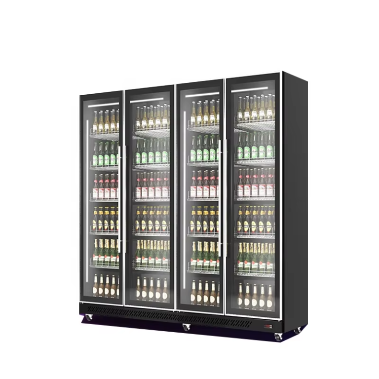 Commercial Upright Display Cooler Single to Four Door Glass Merchandiser