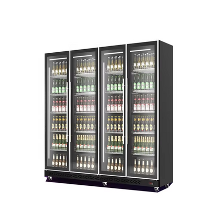 Commercial Upright Display Cooler Single to Four Door Glass Merchandiser