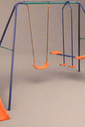 Colorful Kids Playground Set with Slide, Swings, and Air-Glider for Ages 3 to 8