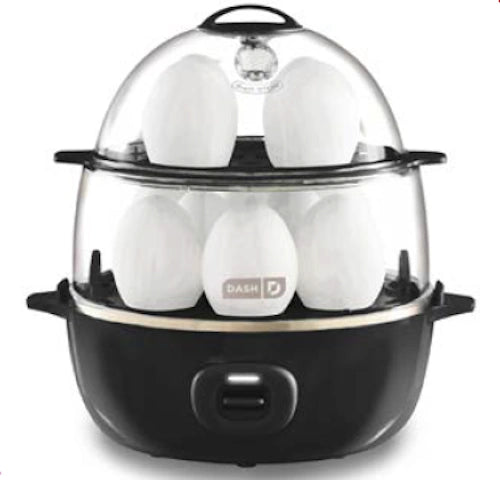 Deluxe Express Egg Cooker – 12-Egg Capacity, One-Touch Cooking, 500W DEC12E