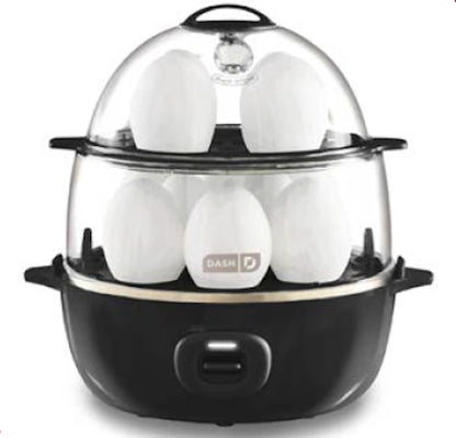 Deluxe Express Egg Cooker – 12-Egg Capacity, One-Touch Cooking, 500W DEC12E