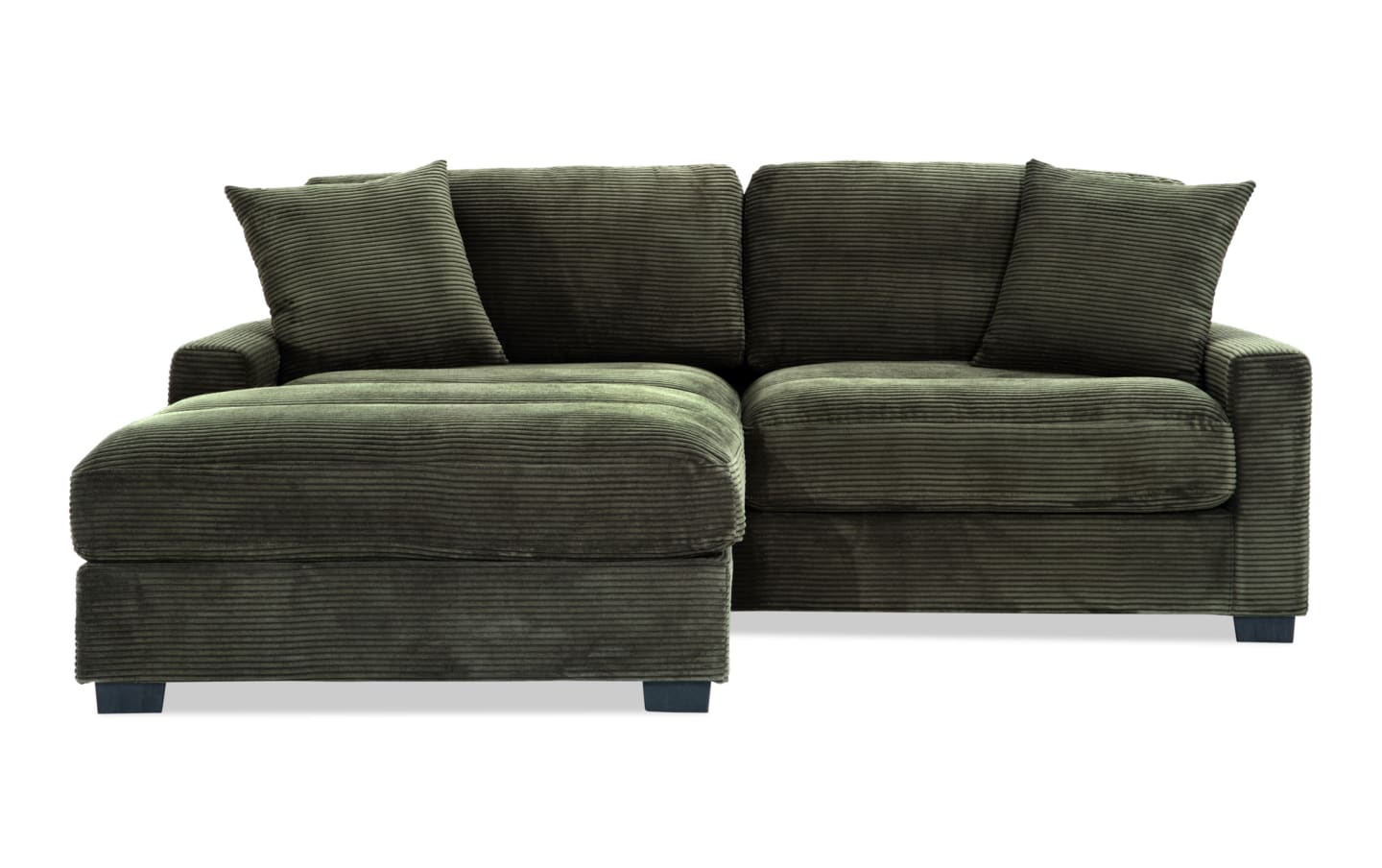 86" L-Shape Sectional Sofa with Reversible Ottoman & Pillows – Left/Right Chaise Couch Gray/Teal/Avocado BO958
