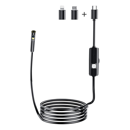 16.4 ft Dual-Lens 1920P HD Endoscope Inspection Camera LGEC100