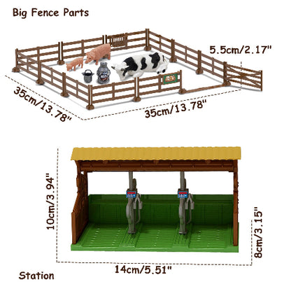 101-Piece Farm Building Set with Lights Sound & Button Battery EPT1077015
