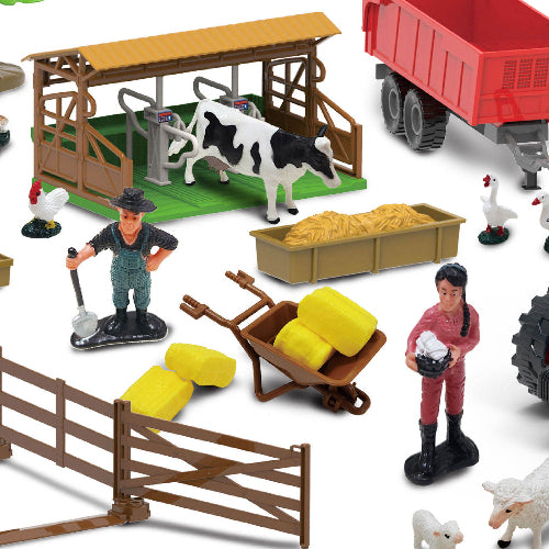 101-Piece Farm Building Set with Lights Sound & Button Battery EPT1077015