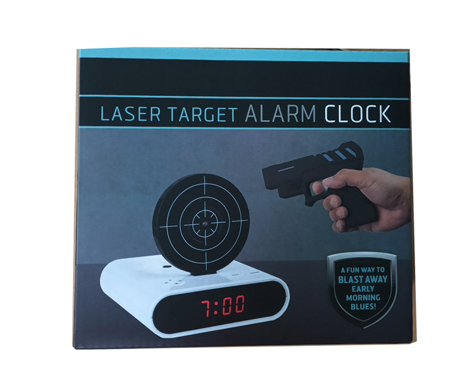Laser Target Alarm Clock Shooting Game with Toy Laser Gun EPT691704