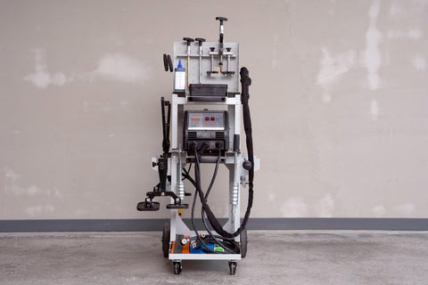 Auto Body Dent Repair Welding Machine F90ESS front view
F90ESS Spot Welder with 3800A output and accessories
Professional auto panel dent pulling machine with display
Tool selection options for F90ESS spot welder
Auto repair welding machine for body shops and garages