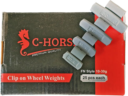 100pc Wheel Weights Set 0.25–1oz Clip-On Assorted Styles