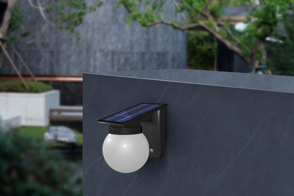 Solar Ball Wall Light 3 Color Temperature Outdoor LED Garden Light QYJG10