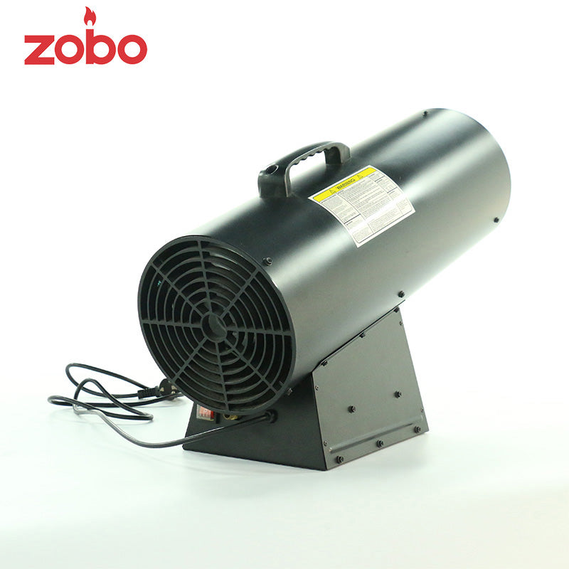 120,000–150,000 BTU Propane Forced Air Torpedo Heater with Hose, Regulator, CSA Approval, Tip-Over Protection & Continuous Spark Ignition ZBG150A