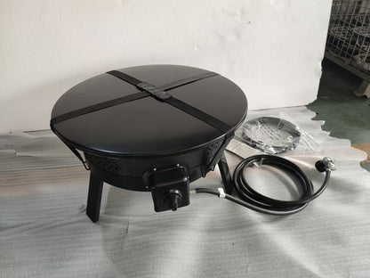 24" Portable Propane Fire Pit with Ignitor Folding Legs and Hose 24" G6502I
