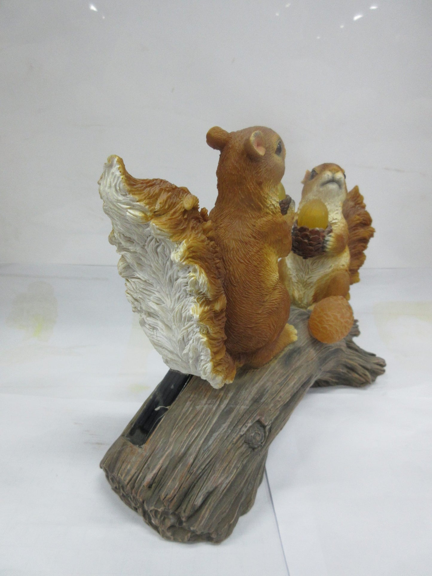 Squirrels on a Log Solar LED Garden Light | Outdoor Decorative Fixture – 954581