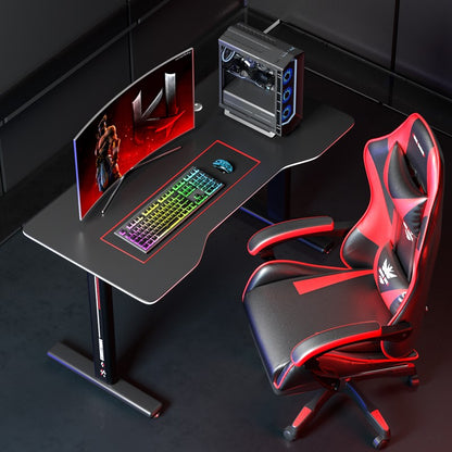 Compact Office Desk 31.5" × 23.6" Carbon Fiber MDF Workstation Table GD004