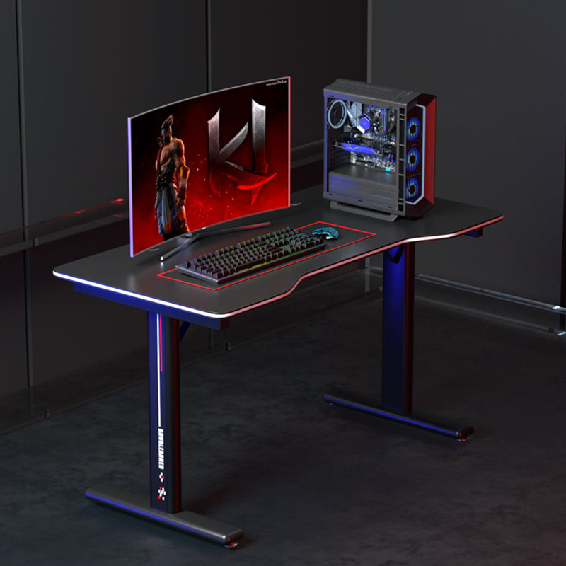 Compact Office Desk 31.5" × 23.6" Carbon Fiber MDF Workstation Table GD004