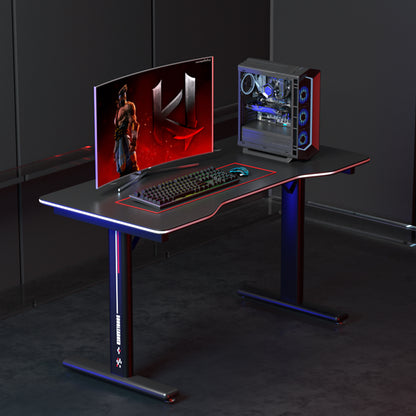 Compact Office Desk 31.5" × 23.6" Carbon Fiber MDF Workstation Table GD004