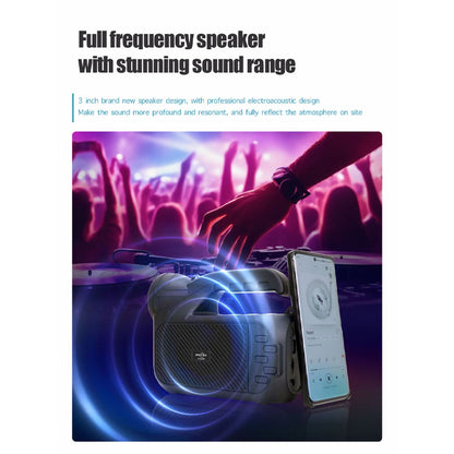 Portable Bluetooth Speaker with Flashlight USB TF FM TWS 5W GTS2068