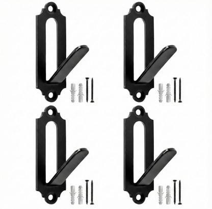 4-Piece Wall-Mounted Metal Skull Hanger Bracket with Screws – Taxidermy Display Hook DLGG221021