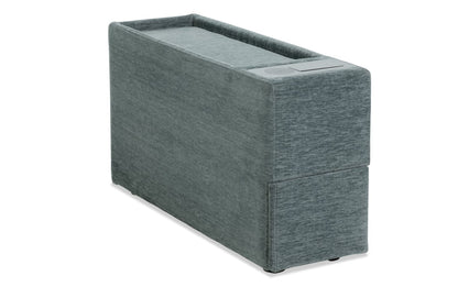5-Piece Modular Sectional Sofa with Storage Ottoman & USB Charging Console 132" Wide Charcoal or Gray BOM132