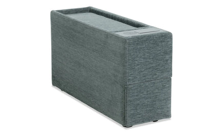 5-Piece Modular Sectional Sofa with Storage & USB Charging Console 147" Wide Charcoal/Gray BO916