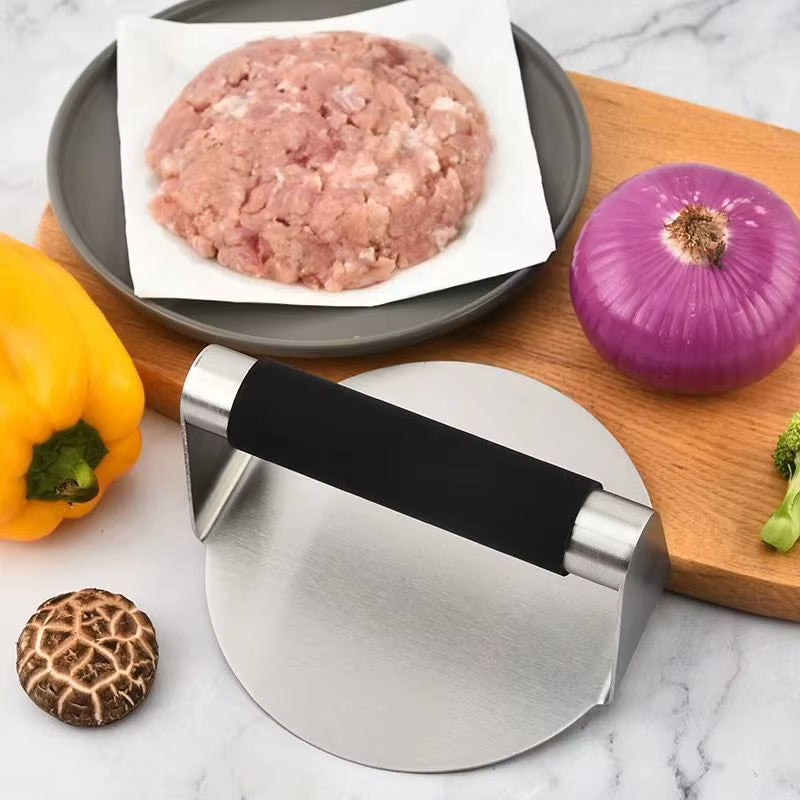 Stainless Steel Burger Press – Heavy Duty Hamburger Patty Maker Kitchen Tool SSMP5