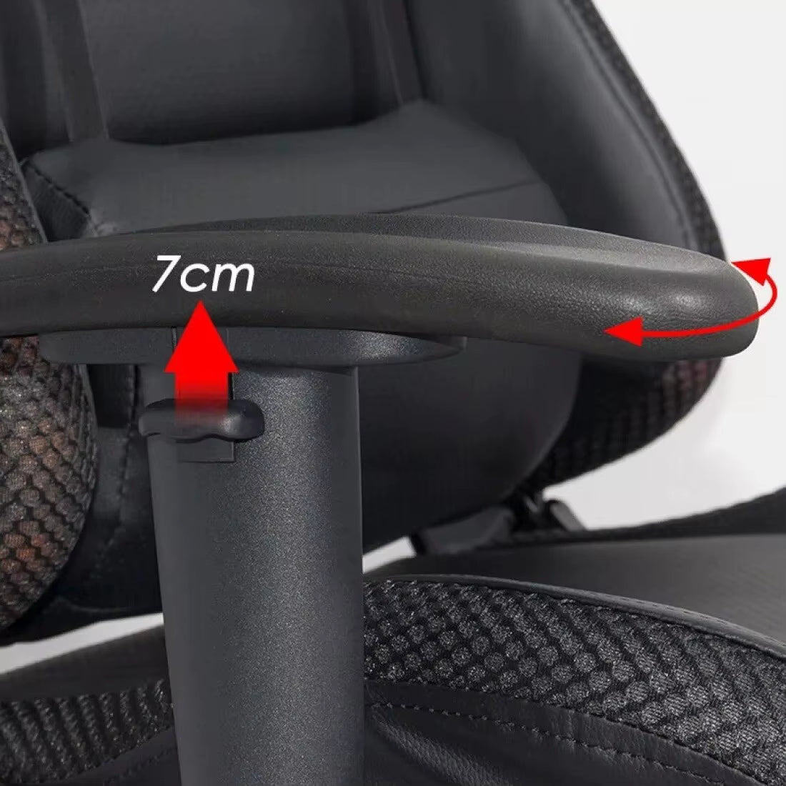 RGB Gaming Chair with LED Lights – Ergonomic PU Leather Computer & Office Chair with Lumbar Support GC11901