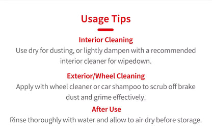 New Ultra Flexible Car Detailing Brush Set 5 PCS Car Care Cleaning Tools 5PCDB