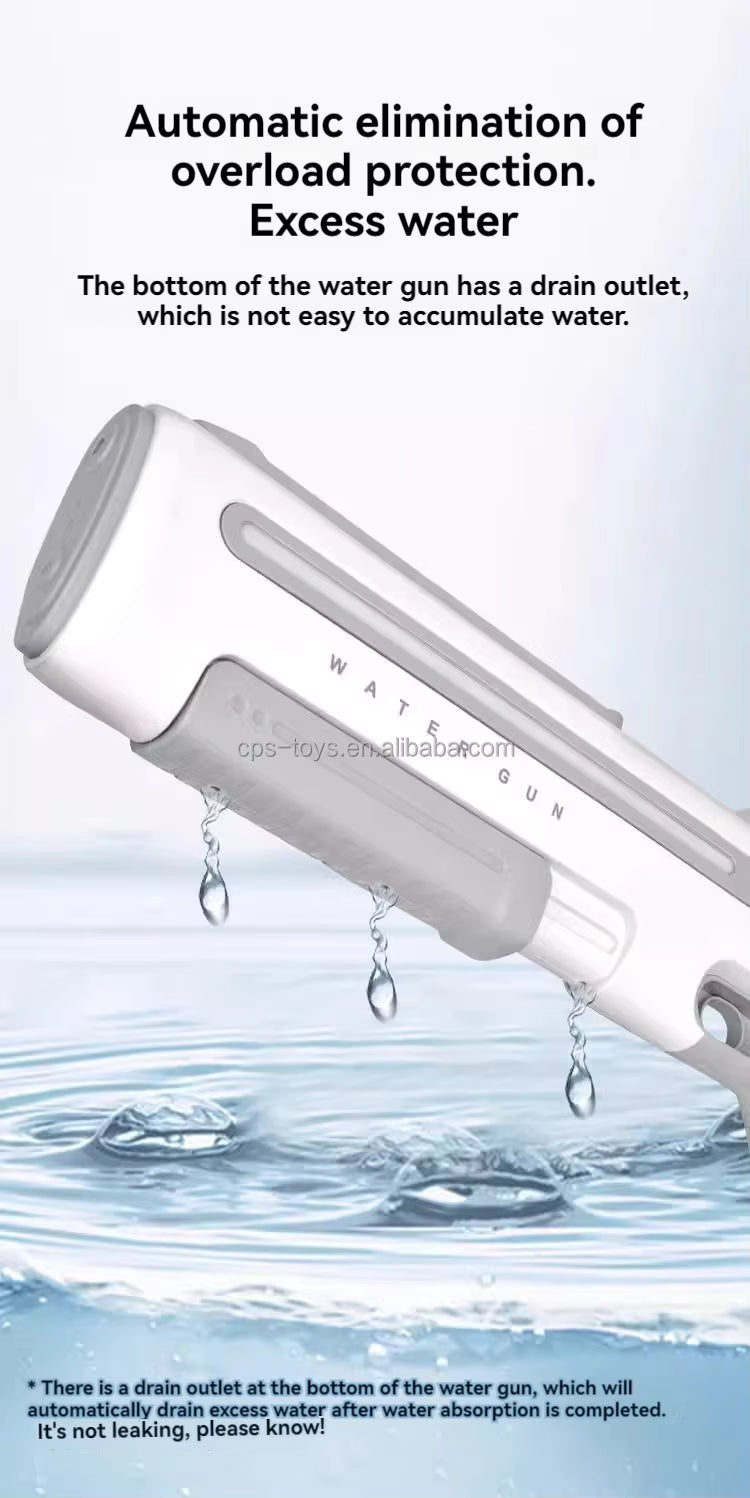 Electric Water Gun Self Priming Automatic Kids Outdoor Water Blaster CPS302954