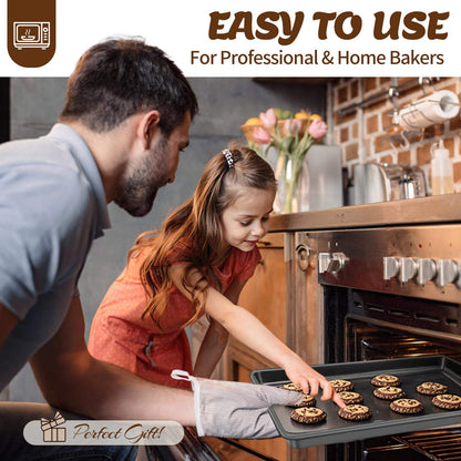 6-Piece Non-Stick Bakeware Set Carbon Steel Oven Baking Kit 220530