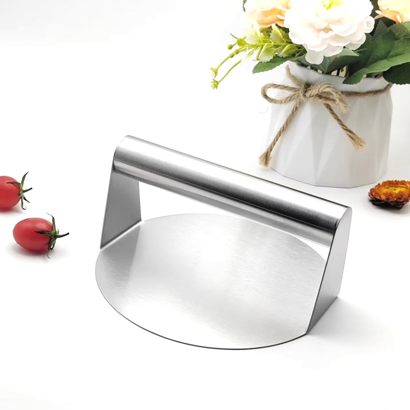 Stainless Steel Burger Press – Heavy Duty Hamburger Patty Maker Kitchen Tool SSMP5