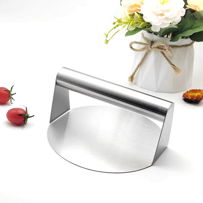 Stainless Steel Burger Press – Heavy Duty Hamburger Patty Maker Kitchen Tool M1002