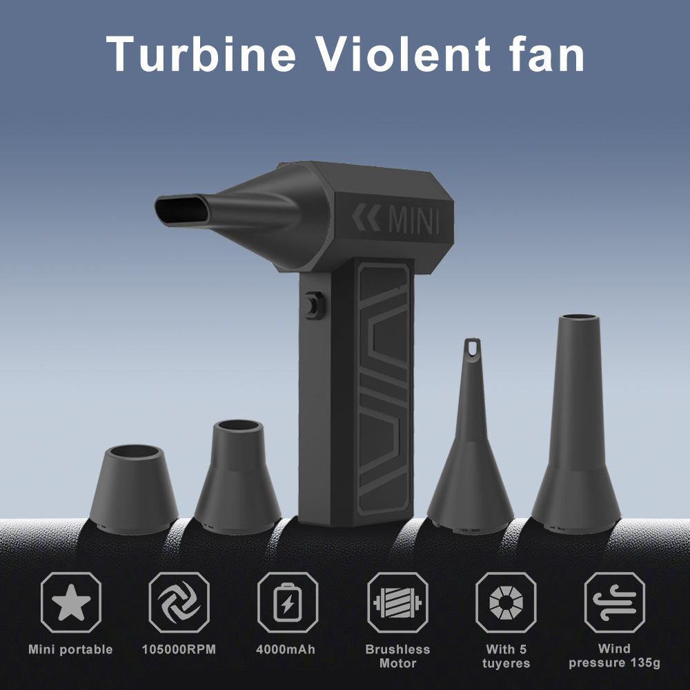 Mini Turbo Jet Fan 5-in-1 Suck & Blow Air Duster LGHO100
