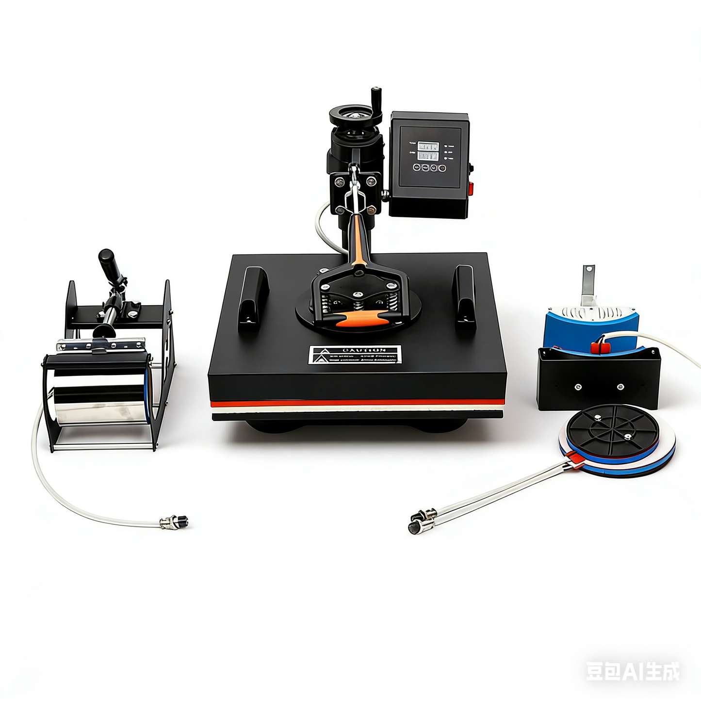 5 in 1 Heat Press Machine 15" x 15" Swing Away T Shirt Mug Hat Plate HP3838