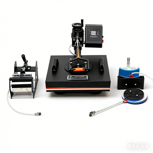5 in 1 Heat Press Machine 15" x 15" Swing Away T Shirt Mug Hat Plate HP3838