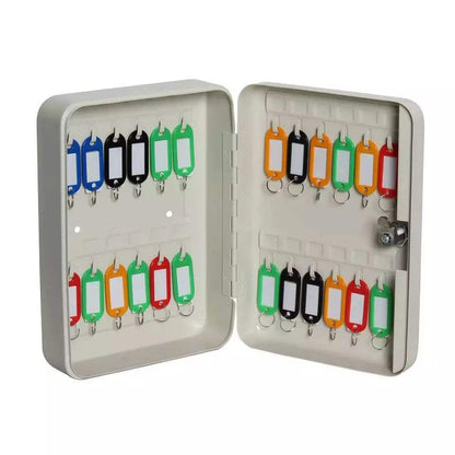 Wall Mounted Steel 20 Key Cabinet Organizer Lock Box 7.9″×6.3″×3.0″ WW20020K