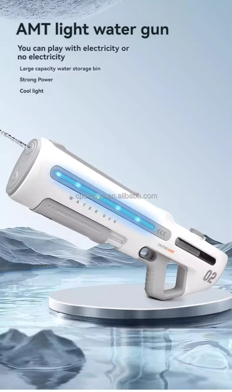 Electric Water Gun Self Priming Automatic Kids Outdoor Water Blaster CPS302954