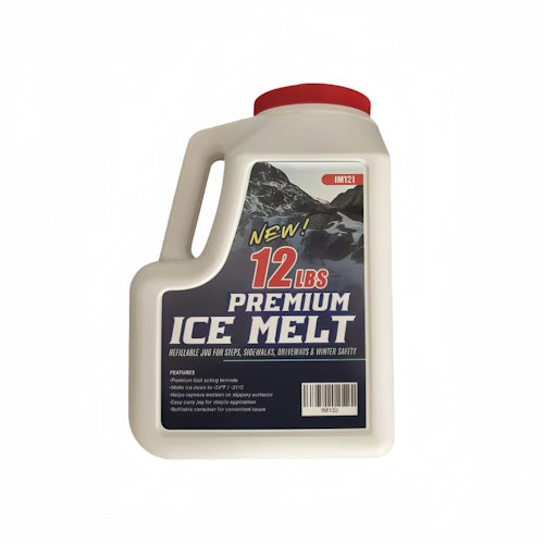 Premium Heavy Duty Calcium Chloride Blend Ice Melter & Snow De-Icer for Driveways, Sidewalks, Walkways, Stairs, Parking Lots & Winter Ice Removal 12 lb, 25 lb, 44 lb