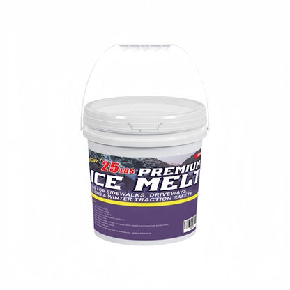 Premium Heavy Duty Calcium Chloride Blend Ice Melter & Snow De-Icer for Driveways, Sidewalks, Walkways, Stairs, Parking Lots & Winter Ice Removal 12 lb, 25 lb, 44 lb