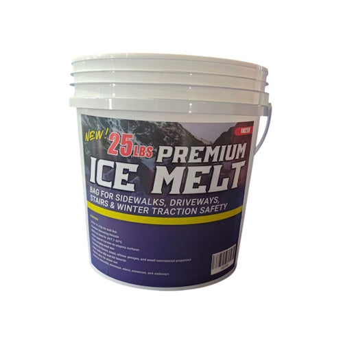 Premium Heavy Duty Calcium Chloride Blend Ice Melter & Snow De-Icer for Driveways, Sidewalks, Walkways, Stairs, Parking Lots & Winter Ice Removal 12 lb, 25 lb, 44 lb