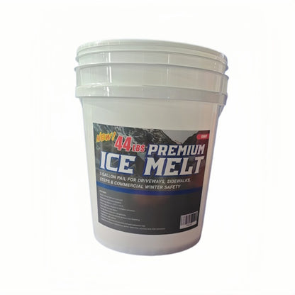 Premium Heavy Duty Calcium Chloride Blend Ice Melter & Snow De-Icer for Driveways, Sidewalks, Walkways, Stairs, Parking Lots & Winter Ice Removal 12 lb, 25 lb, 44 lb