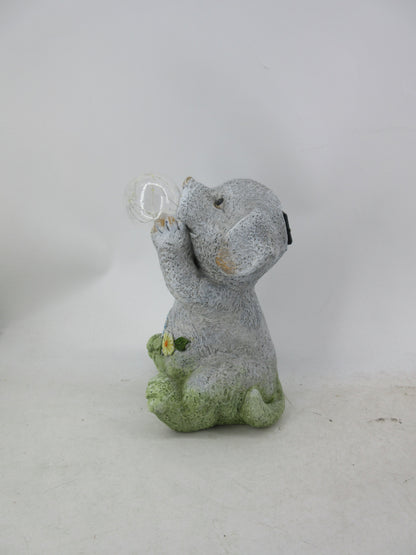 Solar Garden Statues with LED Lights Dog Frog Gnome Highland Cow Rabbit Cat Bear Collection KHSOLAR01