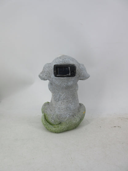 Solar Garden Statues with LED Lights Dog Frog Gnome Highland Cow Rabbit Cat Bear Collection KHSOLAR01