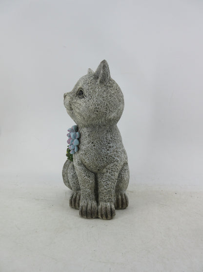 Solar Garden Statues with LED Lights Dog Frog Gnome Highland Cow Rabbit Cat Bear Collection KHSOLAR01
