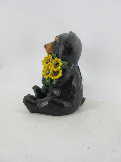 Solar Garden Statues with LED Lights Dog Frog Gnome Highland Cow Rabbit Cat Bear Collection KHSOLAR01